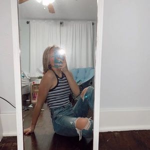 Aero Stripped Halter top